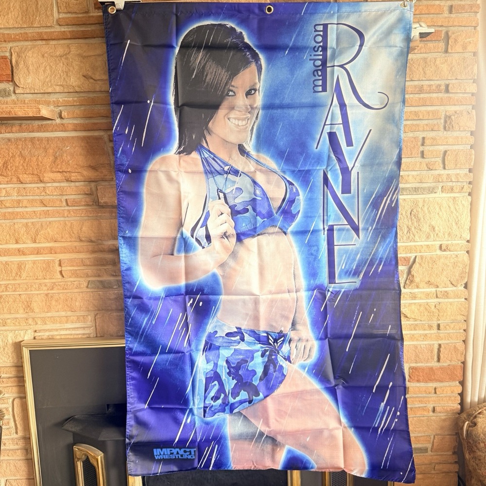 Madison Rayne TNA Impact Wrestling V-Series Cloth Banner Poster 36x58 Rare